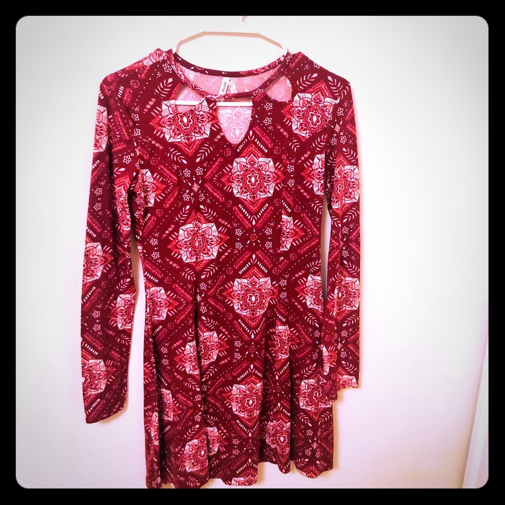 Comfy, bright flare dress!